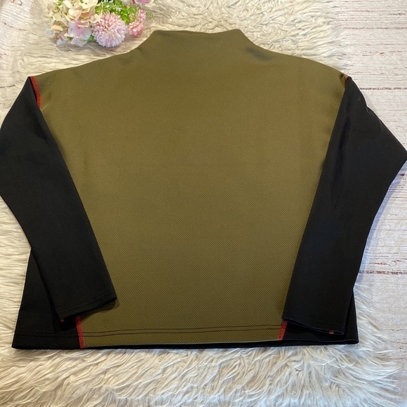 DYI Define Your Inspiration Long Sleeve Mesh Contrast Mock Neck Top sz S - Picture 8 of 11